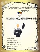 Relativismo, Idealismo, Realismo