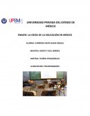 La crisis de la educación en México