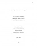 Epistemología De La Administración De Empresas