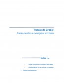 Trabajo científico e investigativo económico