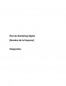 Modelo del plan de negocio de marketing