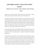 ¿Qué implica enseñar y cómo se debe enseñar ciencias?