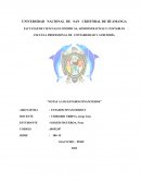 Notas a los estados financieros