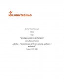 Revisión de uso de TIC en lo personal, académico y profesional