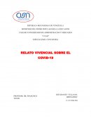 Relato vivencial sobre el Covid 19