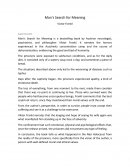 Man's Search for Meaning