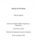 Síntesis de El Perfume Patrick Suskind