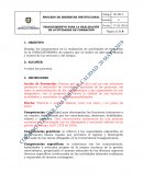 Procedimiento para la realización de actividades de formación