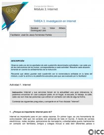 Investigación en Internet. Página 1