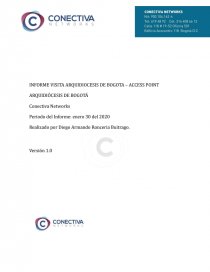 Informe Recorrido Curia Arzobispal. Página 1