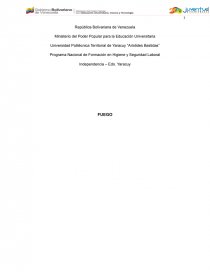 Programa Nacional de Formación en Higiene y Seguridad Laboral. Página 1
