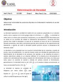Determinación de Densidad
