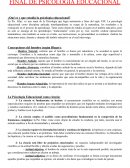 Resumen de Psicología Educacional