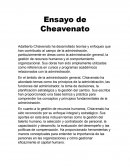 Ensayo de Cheavenato