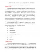 Propuesta pedagógica para la creación del centro de desarrollo infantil “Conejitos Saltarines”