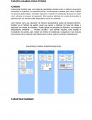 Tarjeta Kanban para pedido