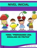 Nivel inicial. Preparando una ensalada de frutas
