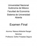 Ecopol II Examen 1 UNAM