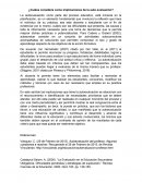 ¿Cuáles considera como implicaciones de la auto evaluación?