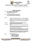 Dirección de obras públicas y desarrollo urbano