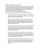 Objetivo de marketing de la cajita Sonric's