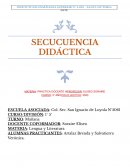 Secuencia didáctica del adjetivo y leyenda