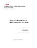 Tertulias de idioma inglés para estudiantes de ingeniería