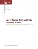 Nueva Forma de Calcular los Números Primos