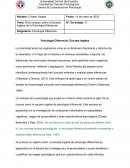 Micro ensayo sobre la Escuela Inglesa de la Psicología Diferencial