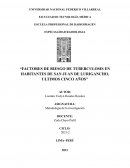 Factores de riesgo en tuberculosis
