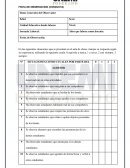 Fichas de observación (conducta)