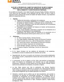 Acta de la reunión del comité de gestión de talento humano