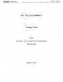 La relación con los organismos multilaterales: FMI, BM, BID