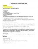 Elementos del diagnóstico de salud