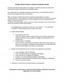 Prueba técnica para el cargo de asesora online