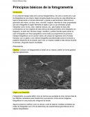 Infografía de principios básicos de fotometria