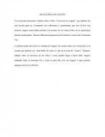 Mi Leccion con August. Página 1