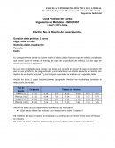 Práctica No. 6: Diseño de experimentos