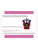 Planeación de la actividad artística