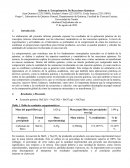 Informe 6. Estequiometria De Reacciones Químicas