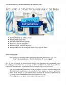 Secuencia didáctica 9 de julio de 1816