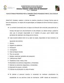 Plan de trabajo presentado por la comisión técnica pedagógica