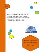 Análisis del comercio exterior en Colombia