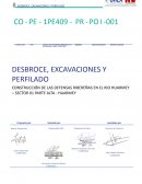 Procedimiento de desbroce
