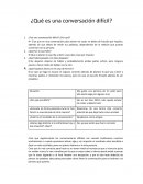 Conversación difícil