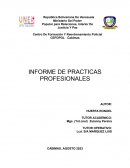 Informe de pasantias