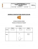 Manual de procesos de trabajo Grupo CCB Spa