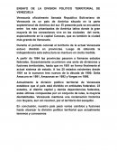 División político territorial de Venezuela