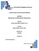 Mediación e intervención pedagógica