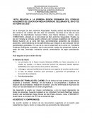 Acta relativa a la primera sesion ordinaria del consejo académico de educación media superior